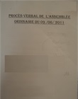 Procès verbal d'Assemblée Générale constitutive 